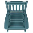 Pemberly Row Contemporary All-Weather Poly Resin Rocking Chair in Teal