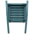 Pemberly Row Contemporary All-Weather Poly Resin Rocking Chair in Teal