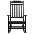 Pemberly Row All-Weather Patio Rocking Chair in Black (Set of 2)
