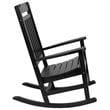 Pemberly Row All-Weather Patio Rocking Chair in Black (Set of 2)