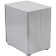Pemberly Row 3 Drawer Smooth Modern Mobile File Cabinet in Gray