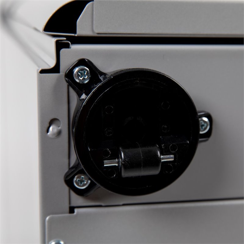 Pemberly Row 3 Drawer Smooth Modern Mobile File Cabinet in Gray