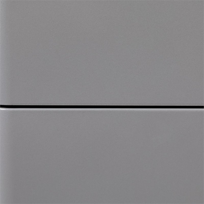 Pemberly Row 3 Drawer Smooth Modern Mobile File Cabinet in Gray