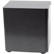 Pemberly Row 3 Drawer Smooth Modern Mobile File Cabinet in Black
