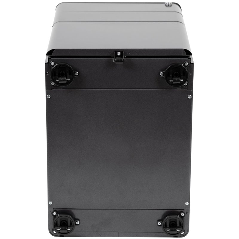 Pemberly Row 3 Drawer Smooth Modern Mobile File Cabinet in Black