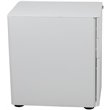 Pemberly Row 3 Drawer Smooth Modern Mobile File Cabinet in White