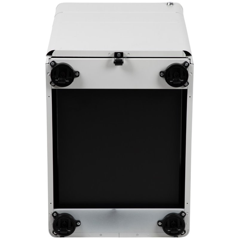 Pemberly Row 3 Drawer Smooth Modern Mobile File Cabinet in White