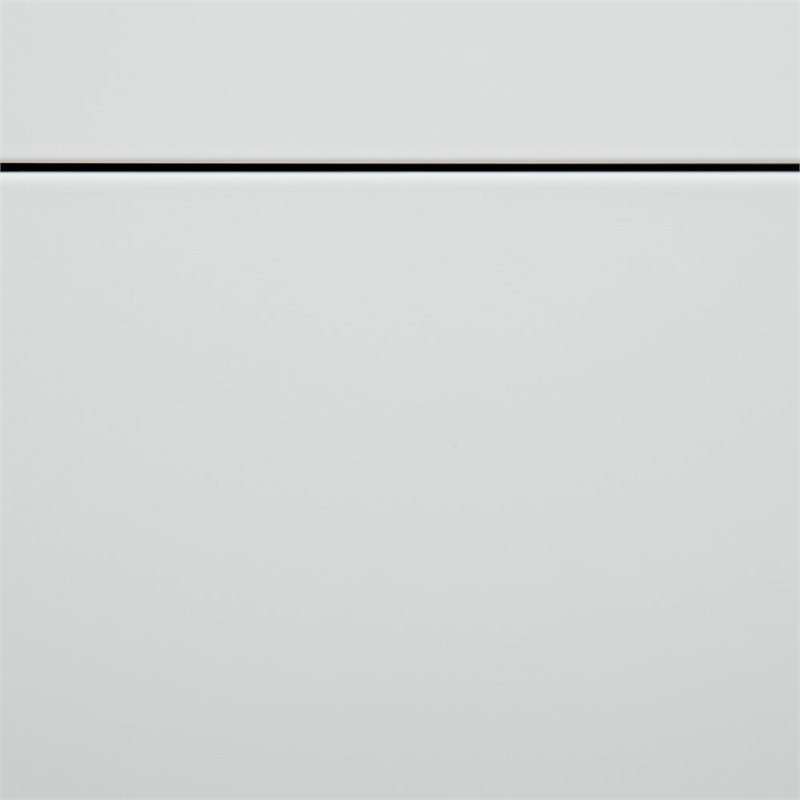 Pemberly Row 3 Drawer Smooth Modern Mobile File Cabinet in White