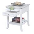 Pemberly Row Set of 3 - 2 End Tables and Coffee Table in White Wood Finish