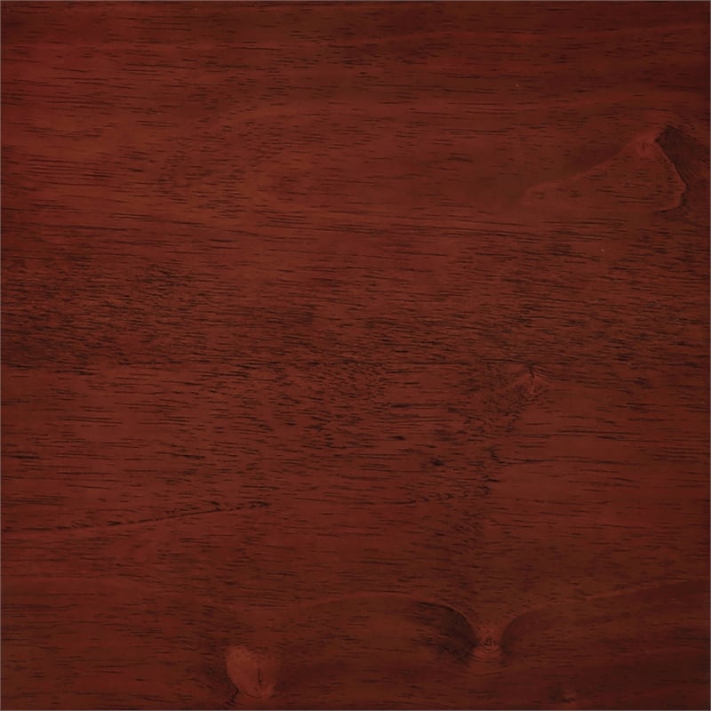 Pemberly Row Set of 3 - 2 Round End Tables and Coffee Table in Mahogany Wood