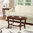 Pemberly Row Set of 3 - 2 End Tables and Coffee Table in Espresso Wood
