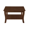 Pemberly Row Set of 3 - 2 Square End Tables and Coffee Table in Espresso Wood