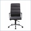 Pemberly Row Modern Upholstered Executive Chair in Black Finish
