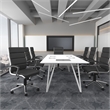Pemberly Row Modern Upholstered Executive Chair in Black Finish