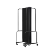 Pemberly Row 6ft Modern Metal Room Divider with 5 Sections in Black