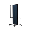 Pemberly Row 6ft Modern Metal Room Divider with 3 Sections in Blue