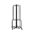 Pemberly Row 6ft Modern Metal Room Divider with 3 Sections in Blue