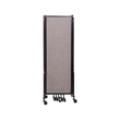 Pemberly Row 6ft Modern Metal Room Divider with 7 Sections in Gray