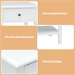Pemberly Row Contemporary MDF Wood Nightstands in White (Set of 2)