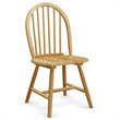 Pemberly Row Contemporary Wood Windsor Chairs in Natural (Set of 4)