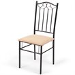 Pemberly Row 5 Pieces Wood Dining Set with Table and 4 Chairs New in Black