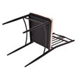 Pemberly Row 5 Pieces Wood Dining Set with Table and 4 Chairs in Brown