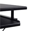 Pemberly Row Contemporary MDF and Steel Computer Desks in Black Finish