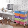 Pemberly Row 15 Drawers Scrapbook Paper Rolling Storage Cart in Multi-Color