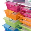 Pemberly Row 15 Drawers Scrapbook Paper Rolling Storage Cart in Multi-Color