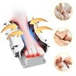 Pemberly Row ABS and Fabric Shiatsu Foot Massager with Remote Control in Gray
