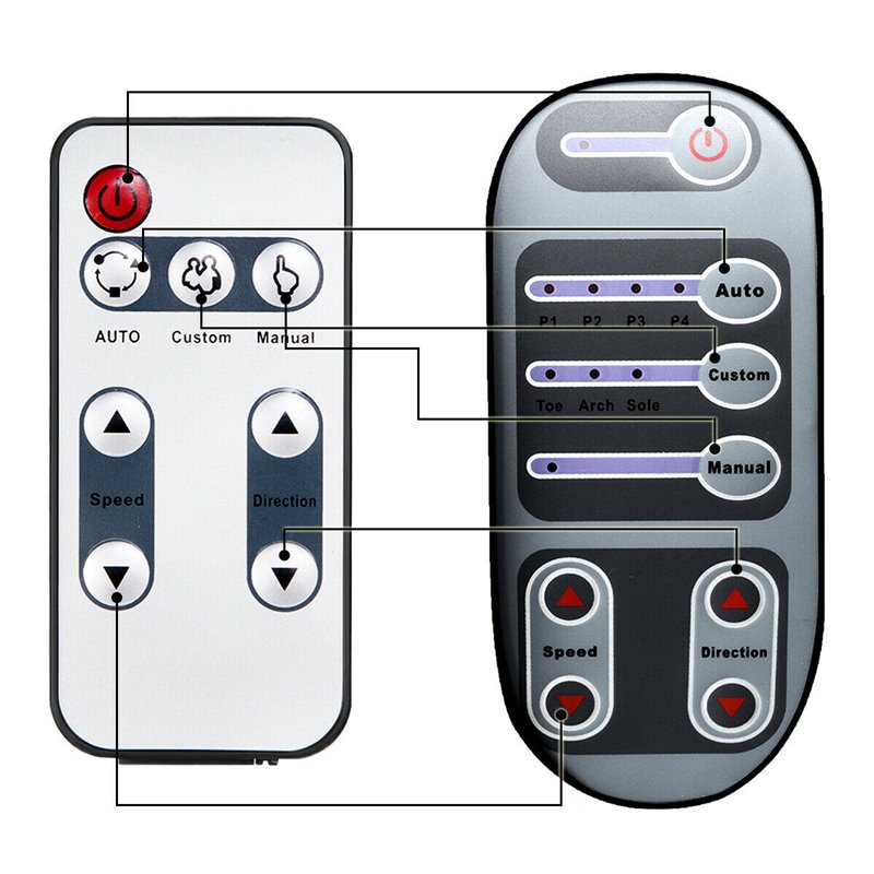 Pemberly Row Shiatsu Foot Massager w/ Remote Control in Burgundy Red