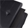 Pemberly Row 45'' Contemporary Leather Storage Seat Footstools in Black