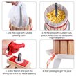 Pemberly Row Wood & Iron Crusher Juice Maker Tool/Wine Press in Red