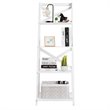 Pemberly Row 4-Tier Contemporary MDF Board Multifunctional Ladder Shelf in White