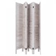 Pemberly Row 6-panel Contemporary Paulownia Wood Room Divider in White