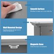 Pemberly Row Contemporary MDF Wall Mount Bathroom Cabinet in Gray