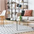 Pemberly Row Contemporary Tempered Glass Coffee Table in Clear Finish
