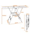 Pemberly Row Steel and Plastic Folding Laundry Clothes Storage in White