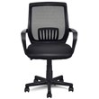 Pemberly Row Polyurethane Ergonomic Mid-back Mesh Computer Office Chair in Black