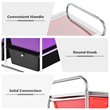 Pemberly Row 12-drawer Iron & Plastic Rolling Cart Storage in Multi-Color Finish