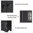 Pemberly Row 2-door MDF Storage Cabinet with Adjustable Shelves in Black
