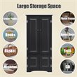 Pemberly Row 2-door MDF Storage Cabinet with Adjustable Shelves in Black