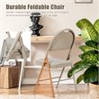 Pemberly Row Contemporary Sponge and Steel Dining Chairs in Beige (Set of 6)