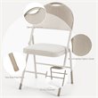 Pemberly Row Contemporary Sponge and Steel Dining Chairs in Beige (Set of 6)