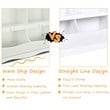 Pemberly Row Contemporary MDF Multi-bin Kids Toy Storage Organizer in White