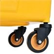 Pemberly Row 35-quart Plastic Side Press Wringer Mop Bucket in Yellow
