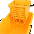 Pemberly Row 35-quart Plastic Side Press Wringer Mop Bucket in Yellow