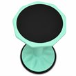 Pemberly Row Contemporary Plastic Wobble Sitting Stool in Mint Green