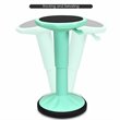 Pemberly Row Contemporary Plastic Wobble Sitting Stool in Mint Green