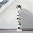 Pemberly Row 7-Tier Contemporary Wood Shoes Rack in White